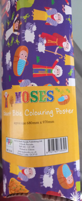 Giant Bible Colouring Poster - Moses by Various (Author)